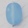 Matte Acrylic Beads, Flat Oval 7x10mm Hole:1.5mm, Sold by Bag
