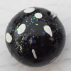  Spray-Painted Acrylic Beads, Round 16mm Hole:2.5mm, Sold by bag
