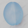 Matte Acrylic Beads, Oval 10x13mm Hole:1mm, Sold by Bag