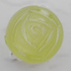 Matte Acrylic Beads, Round 8mm Hole:2mm, Sold by Bag
