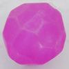 Matte Acrylic Beads, Faceted Round 12mm Hole:2mm, Sold by Bag