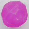Matte Acrylic Beads, Faceted Round 12mm Hole:2mm, Sold by Bag