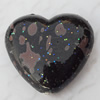  Spray-Painted Acrylic Beads, Heart 16x17mm Hole:2mm, Sold by bag