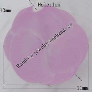 Matte Acrylic Beads, 10x11mm Hole:1mm, Sold by Bag