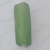 Matte Acrylic Beads, Faceted Tube 5x13mm Hole:1mm, Sold by Bag