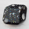  Spray-Painted Acrylic Beads, 16x21mm Hole:1.5mm, Sold by bag