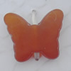 Matte Acrylic Beads, Flat Butterfly 14x12mm Hole:1mm, Sold by Bag