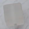 Matte Acrylic Beads, Cube 9mm Hole:2mm, Sold by Bag