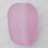Matte Acrylic Beads, 11x15mm Hole:2mm, Sold by Bag