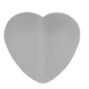 Matte Acrylic Beads, Heart 17x15mm Hole:2mm, Sold by Bag