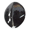  Spray-Painted Acrylic Beads, Horse Eye 13x29x24mm Hole:2mm, Sold by bag