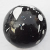  Spray-Painted Acrylic Beads, Round 22mm Hole:3mm, Sold by bag