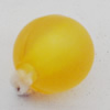 Matte Acrylic Beads, Round 6mm Hole:1mm, Sold by Bag