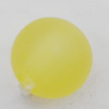 Matte Acrylic Beads, Round 8mm Hole:2mm, Sold by Bag