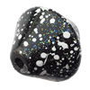  Spray-Painted Acrylic Beads, Bicone 30x28mm Hole:4mm, Sold by bag
