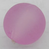 Matte Acrylic Beads, Round 14mm Hole:3mm, Sold by Bag
