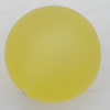 Matte Acrylic Beads, Round 20mm Hole:3mm, Sold by Bag