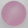 Matte Acrylic Beads, Round 24mm Hole:3.5mm, Sold by Bag