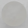 Matte Acrylic Beads, Round 26mm Hole:4mm, Sold by Bag