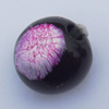  Spray-Painted Acrylic Beads, Round 10mm Hole:2mm, Sold by bag