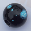  Spray-Painted Acrylic Beads, Round 12mm Hole:3mm, Sold by bag