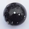  Spray-Painted Acrylic Beads, Round 18mm Hole:3mm, Sold by bag