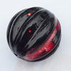  Spray-Painted Acrylic Beads, Fluted Round 16mm Hole:3mm, Sold by bag