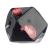  Spray-Painted Acrylic Beads, Polygon 20x19mm Hole:3.5mm, Sold by bag