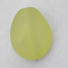 Matte Acrylic Beads, Flat Teardrop 18x24mm Hole:2mm, Sold by Bag