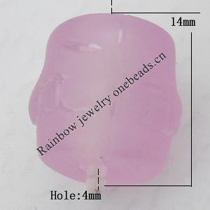 Matte Acrylic Beads, Column 14x14mm Hole:4mm, Sold by Bag