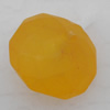 Matte Acrylic Beads, Faceted Falt Round 17x17x13mm Hole:2mm, Sold by Bag