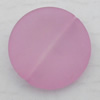 Matte Acrylic Beads, Flat Round 20x20x8mm Hole:2mm, Sold by Bag