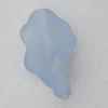 Matte Acrylic Beads, Twist Leaf 15x27mm Hole:2mm, Sold by Bag