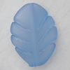 Matte Acrylic Beads, Twist Leaf 21x29mm Hole:2mm, Sold by Bag
