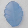 Matte Acrylic Beads, Twist Leaf 21x29mm Hole:2mm, Sold by Bag