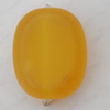 Matte Acrylic Beads, Faceted Oval 14x18mm Hole:3mm, Sold by Bag