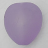 Matte Acrylic Beads, Teardrop 21x25mm Hole:3mm, Sold by Bag
