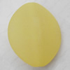 Matte Acrylic Beads, Edge Oval 24x29mm Hole:2mm, Sold by Bag