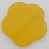 Matte Acrylic Beads, Flower 30x30x6mm Hole:2mm, Sold by Bag