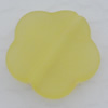 Matte Acrylic Beads, Flower 18x18x5mm Hole:2mm, Sold by Bag