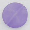 Matte Acrylic Beads, Flat Round 25x25x7mm Hole:1.5mm, Sold by Bag