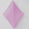 Matte Acrylic Beads, Twist Diamond 29x39mm Hole:1mm, Sold by Bag