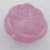 Matte Acrylic Beads, Flower 25x21mm Hole:3mm, Sold by Bag