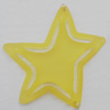 Matte Acrylic Beads, Star 51x50x6mm Hole:2mm, Sold by Bag