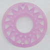 Matte Acrylic Beads, Round O:44mm I:16mm Hole:1mm, Sold by Bag