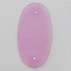 Matte Acrylic Beads, Flat Oval 24x55mm Hole:2mm, Sold by Bag
