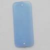 Matte Acrylic Beads, Flat Rectangle 23x55mm Hole:2mm, Sold by Bag