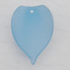 Matte Acrylic Beads, Leaf 13x21mm Hole:1mm, Sold by Bag