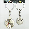 Zinc Alloy keyring Jewelry Chains, 30x95mm, Sold by Group