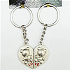 Zinc Alloy keyring Jewelry Chains, 86x30mm, Sold by Group